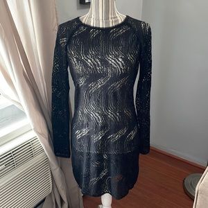 Lucca Couture Cutout Long Sleeve Dress